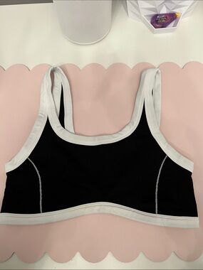 VS Pink Black & White Women's Sport Bralette size xxl